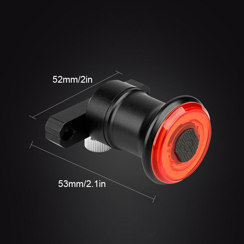 Skanto | VeloSafe Slim – USB-oppladbart intelligent sykkel baklys med bremsesensor