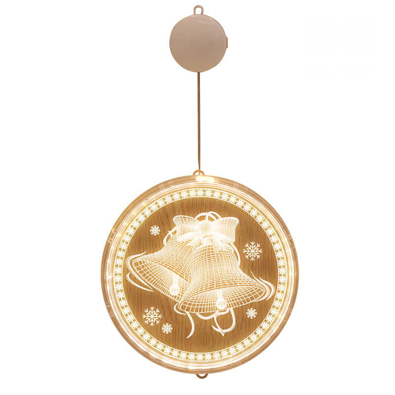 Skanto | Jul LED Akryl Dekorasjon Rund Sugekopplampe