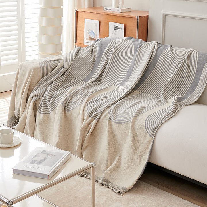Dobbelsidig Chenille Sofa Dekke | Skanto