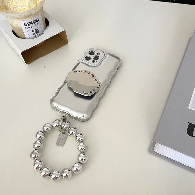 Skanto | Matt Sølv Ball Armbånd Luftpute Etui for iPhone