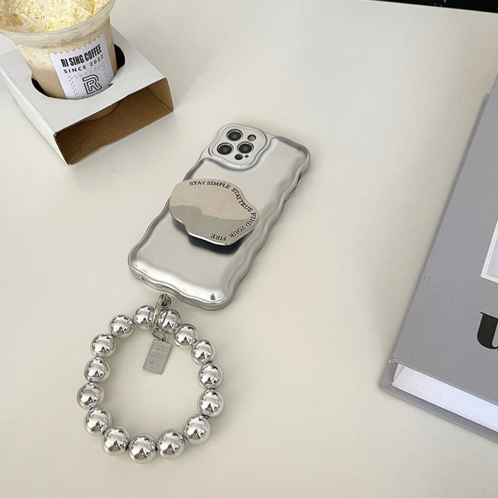 Skanto | Matt Sølv Ball Armbånd Luftpute Etui for iPhone