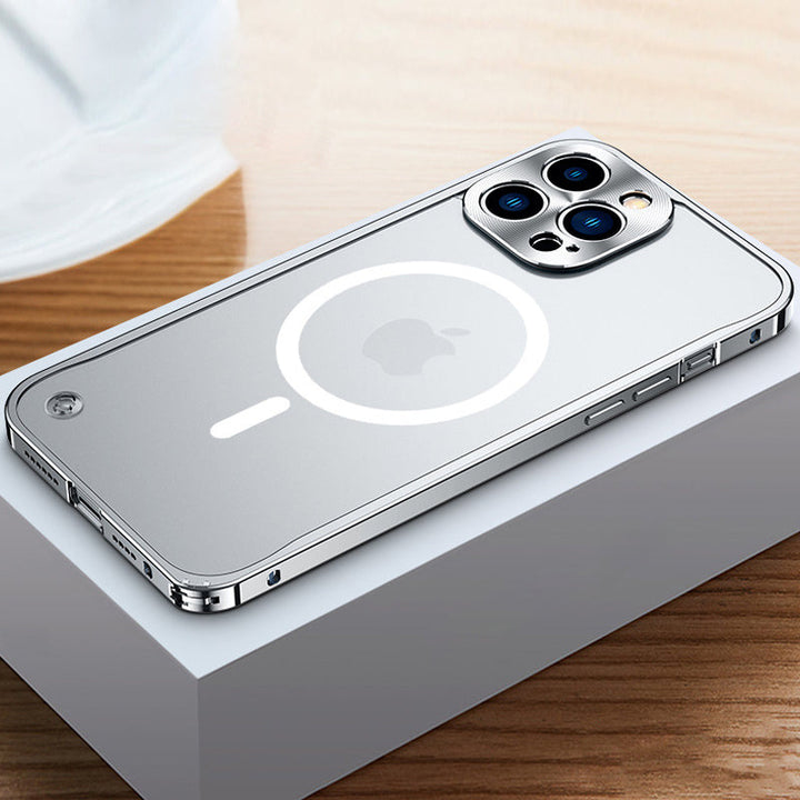 Skanto | Metallramme Magnetisk Ladetui For iPhone