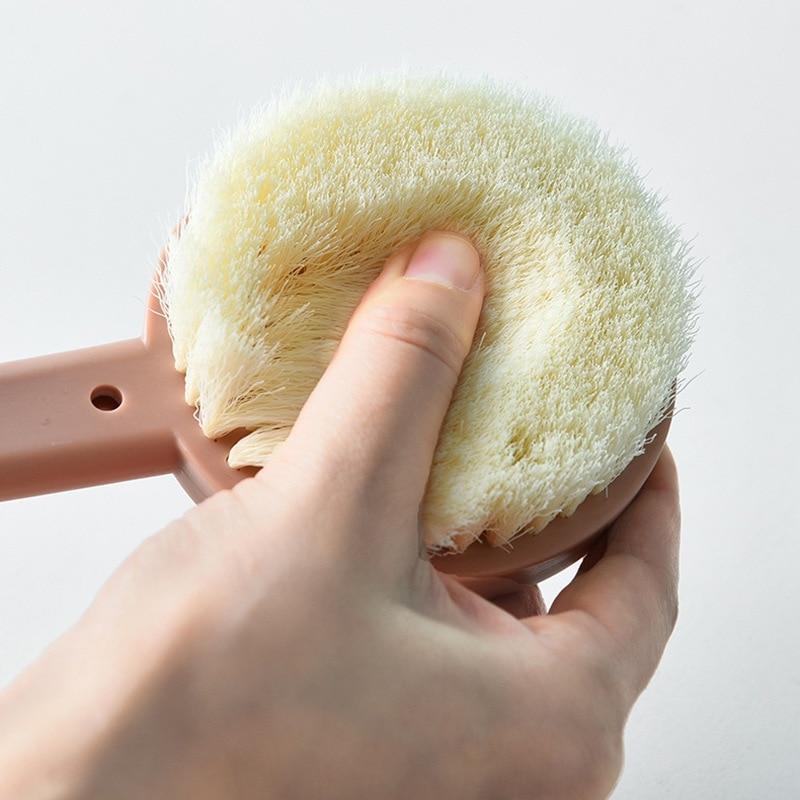 2 I 1 Bade Skrubbende Lang Håndtak Børste Skanto