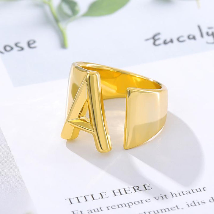 Skanto | Initial A-Z Bokstav Ring