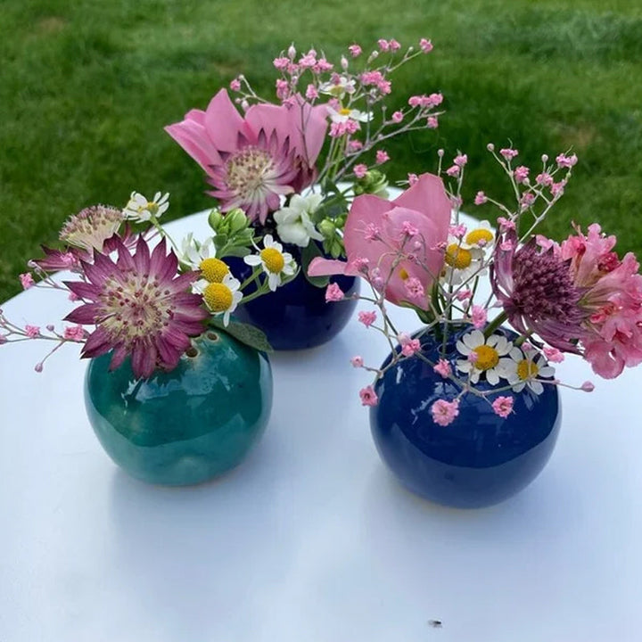 Resin Håndlaget Vase Blomst Stein Borddekor | Skanto