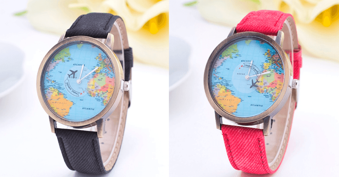 Skanto | Unisex Klokke Unik Design Verdenskart Kvarter Klokke