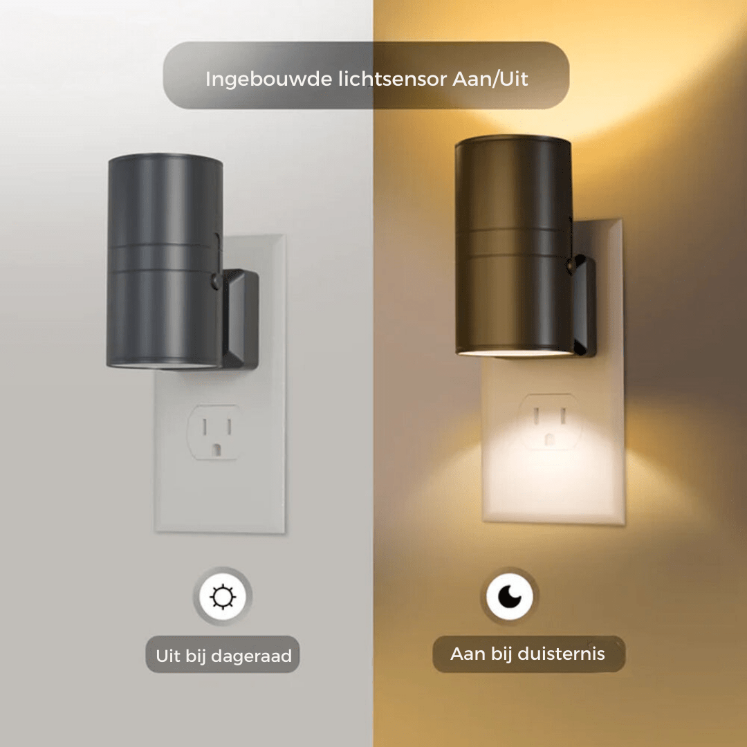 Skanto | Alova LED Plug-In Vegglampe – Dimmbar Sensorlampe for Gang, Trapper & Soverom