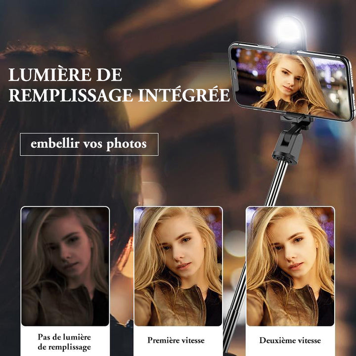 Tripod for selfie stick with Bluetooth remote control | Skanto