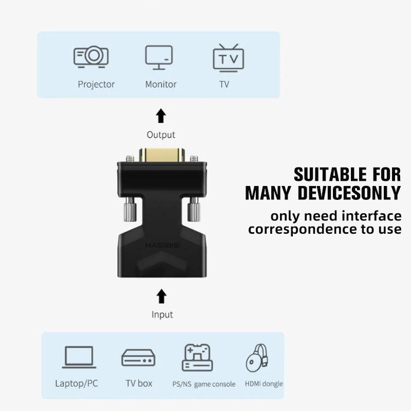 Skanto | HDMI til VGA-adapter (med lyd)