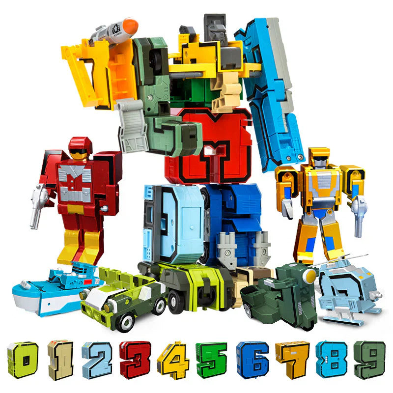 Skanto | Konstruksjons actionfigur med tall
