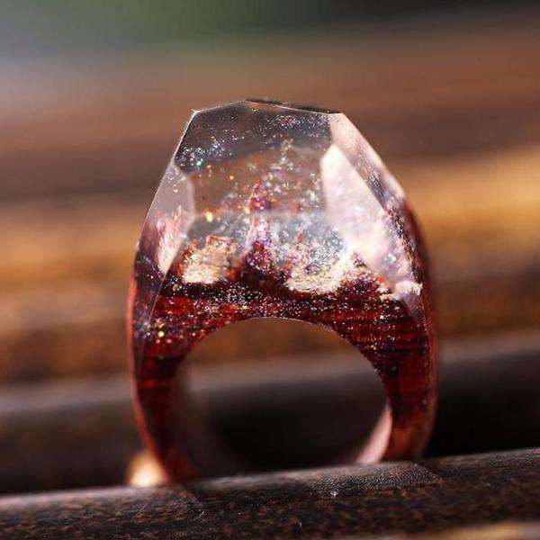 Quanta - Snøfall Harpiks Ring | Skanto