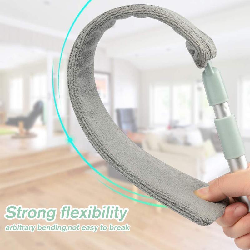 Multifunksjonell uttrekkbar mikrofiber støv børste sprekk mopp | Skanto