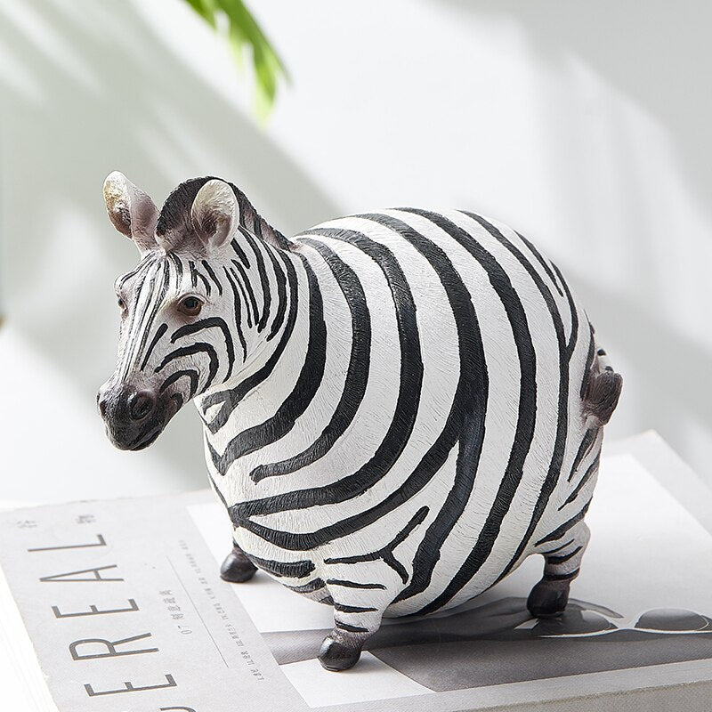 Moderne Søte Zebra Harpiks Figurer | Skanto