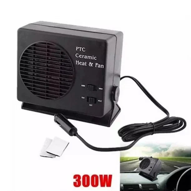 12V Keramischer Autoheizlüfter | 150W-300W | Tragbarer Scheibenenteiser mit automatischem Thermostat