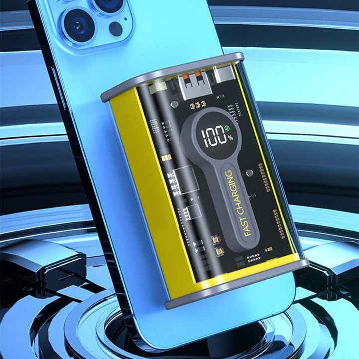 Skanto | Transparent Mecha Vind Super Kapasitet Power Bank (10000mah)