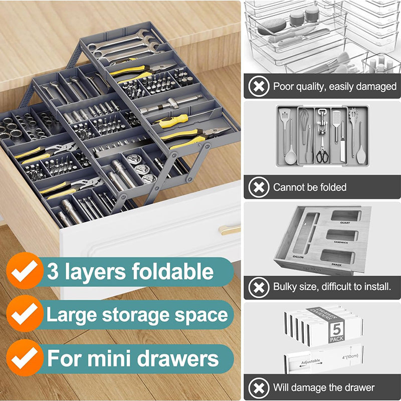Skanto | Multi-Level Utvidbar Smart Skuffeorganisator