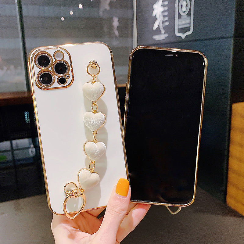 Skanto | Myk Armbånd Kjærlighet Hjerte Etui for iPhone