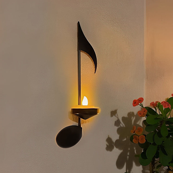 Svart Musikalsk Notewall Light | Skanto