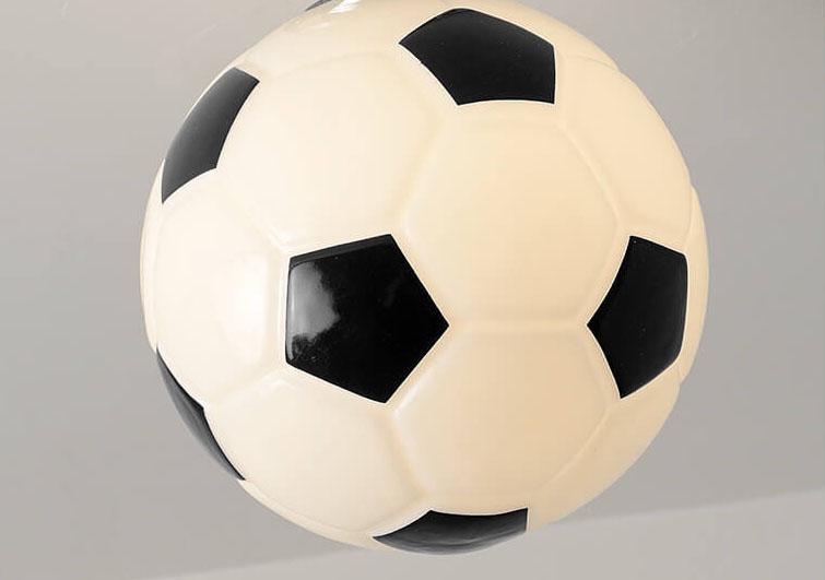 Skanto | SportLume Kreativ Taklampe | Basketball & Fotball Design | Halvmontert | Glasslampe