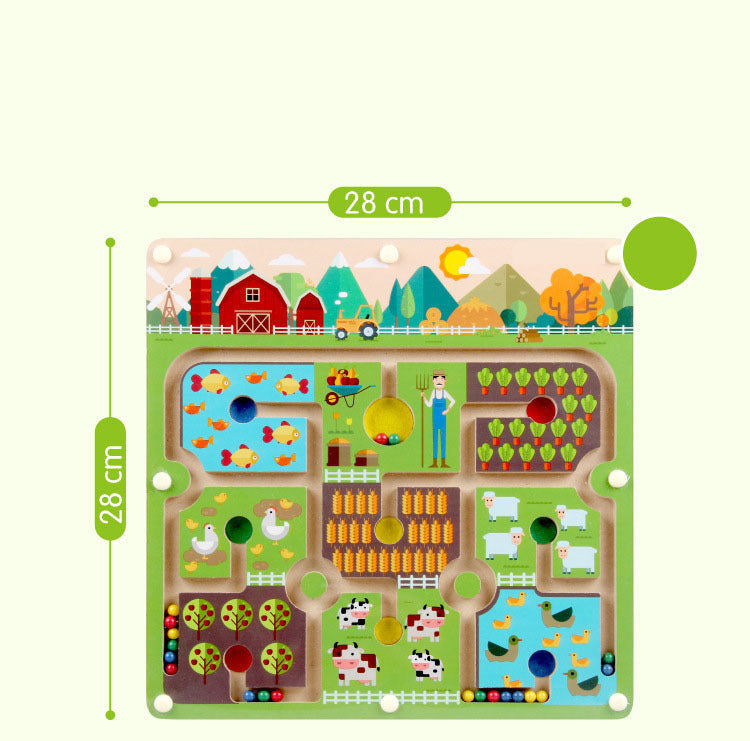 Norvo | Ecotoys BrainMaze | Styrk konsentrasjonen - Magnetisk maze puslespill spill for barn