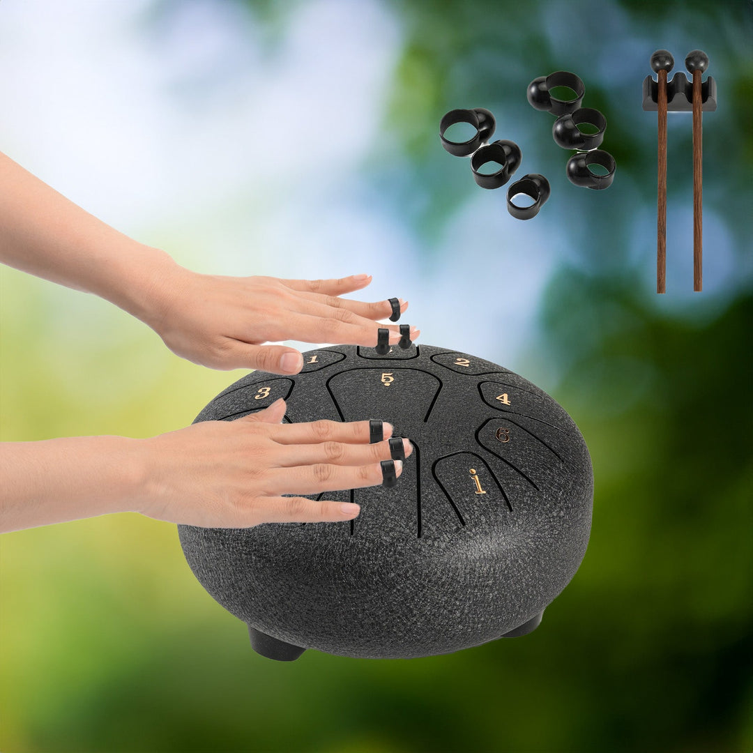 Skanto | Steel Tongue Drum - 6 Tommer med 11 Noter