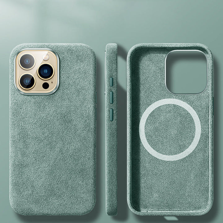 Skanto | Italiensk Alcantara Magnetisk Etui for Iphone