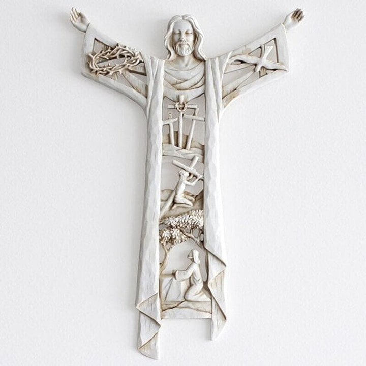 Skanto | Risen Christ Veggkors Jesus Figurene