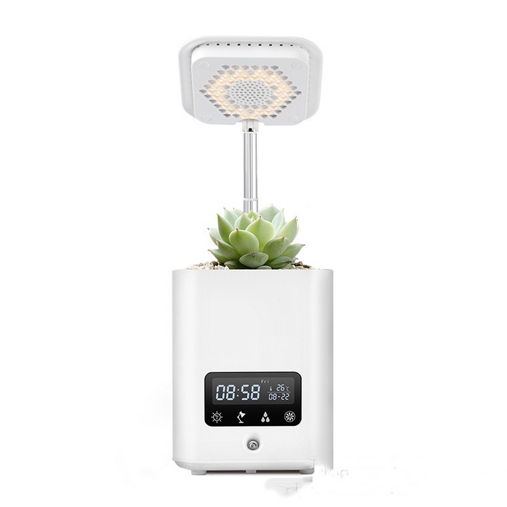 Skanto | Multifunksjonell smart hydroponisk plantepotte med kalender, diffuser og skrivebordslampe