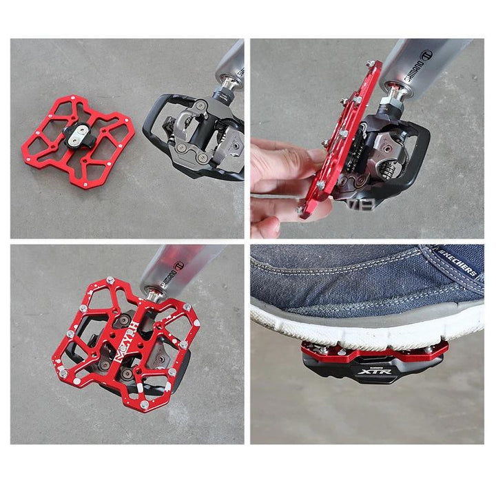 Adapter for Spd Keo sykkelpedal laget av aluminiumlegering (2 stk) | Skanto