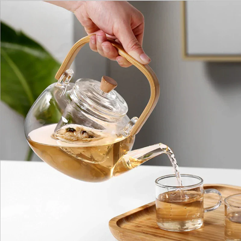 Skanto | Glass Teapot Varmeresistent Borosilikatglass Teapot Kjele Teapot