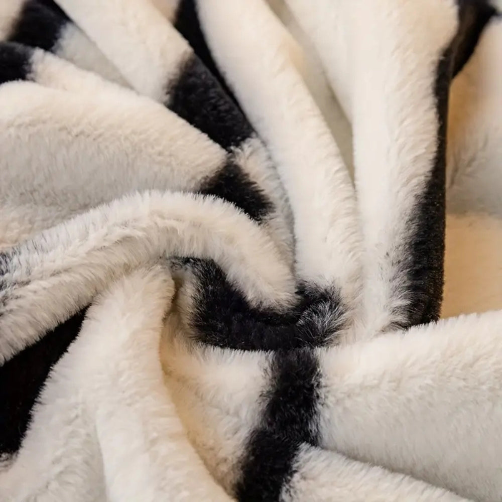 Skanto | Wild Stripes Zebra Fleece Sofa Cover