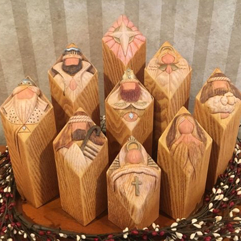 Heaven Nativity Tree Pillar Statues | Skanto