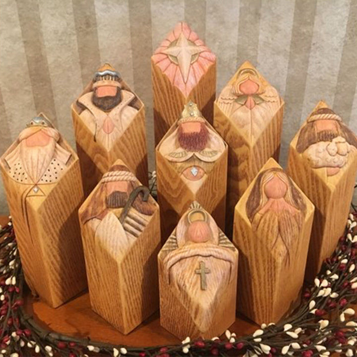 Heaven Nativity Tree Pillar Statues | Skanto