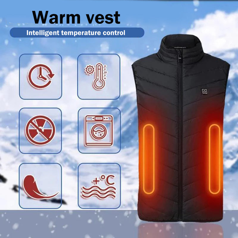 Skanto | Oppvarmet Jakke, Vinter Varme, USB Ladet