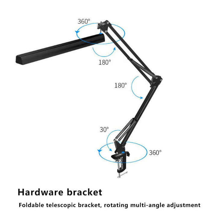 Skanto | LED Foldbar Lang Arm Klips Øyevern USB Leselampe