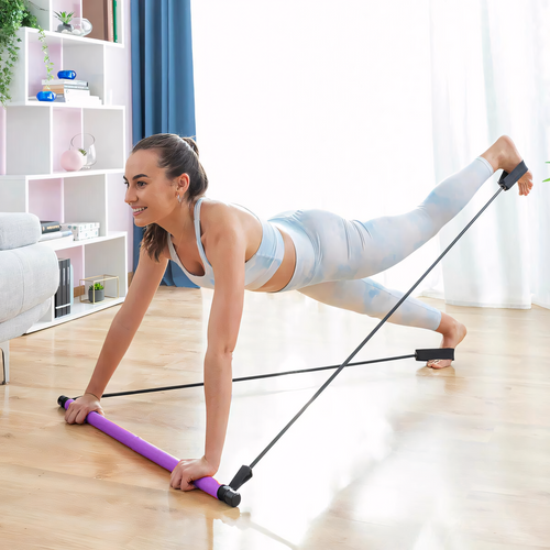 Skanto | Kroppsfasong FlexiBar – Pilates motstandsstang for hjemmetrening