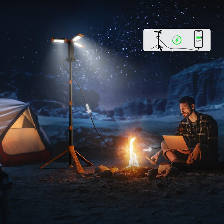 Skanto | Oppladbart campinglys med stativ