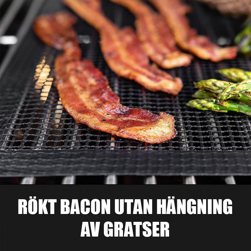 Norvo | Grillfine BBQ Grillnett / Grillmat | Non-stick & Gjenbrukbar | Varmeresistent opp til 370 °C | For kjøtt, fisk & grønnsaker