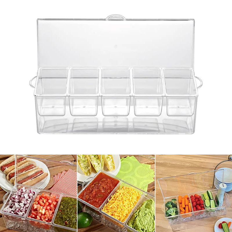 Ice Chilled Condiment Tray Set | Skanto