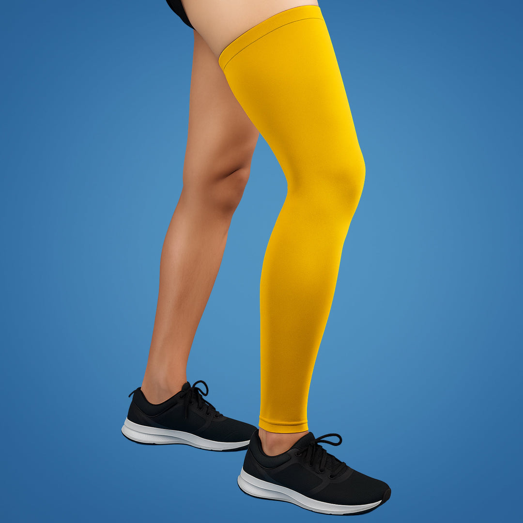 FlexiRelief | Full Leg Compression Sleeve – Knee Support – Graduert Trykk – Smertelindring – Gjenoppretting – Hevelse Reduksjon Skanto
