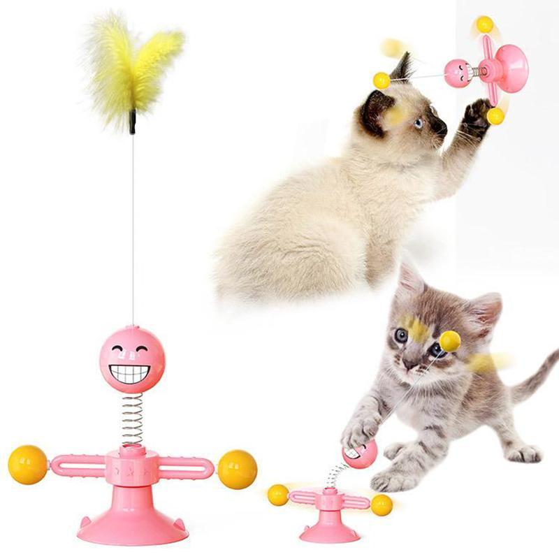 Multifunksjonelt spinning leketøy for katter | Skanto