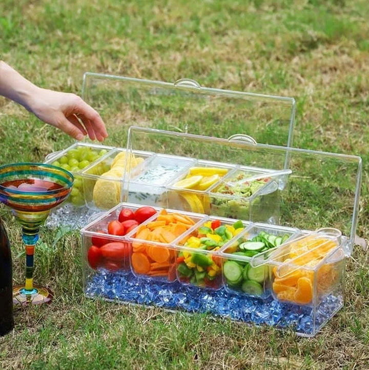 Ice Chilled Condiment Tray Set | Skanto