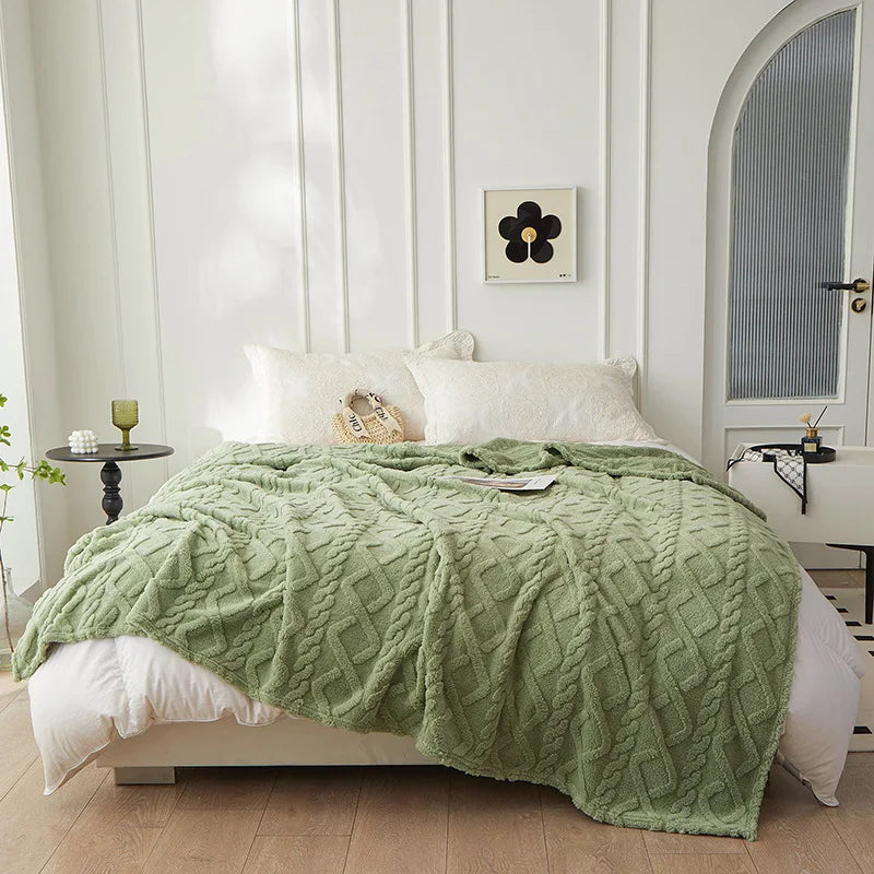 Luksus Lambswool TEppe for Soverom Skanto