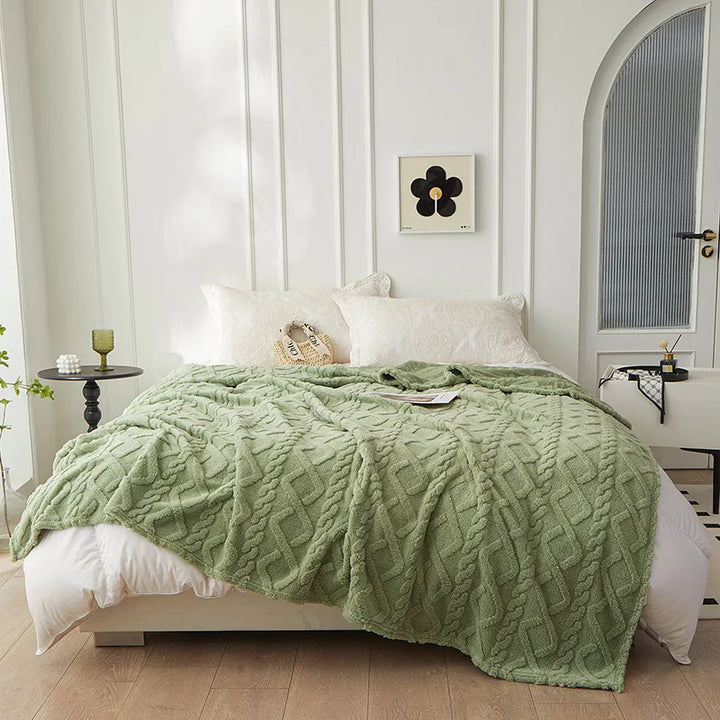 Luksus Lambswool TEppe for Soverom Skanto