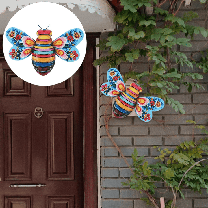 Skanto | Iron Bee Art Skulptur Hengende Veggdekorasjoner for Hage