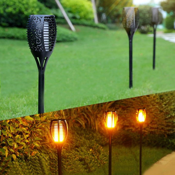 2 PCS Solcelle LED Lommelykt Dansende Flamme Utgave | Skanto