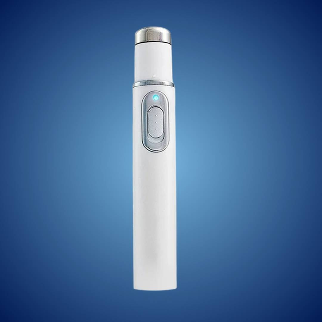 ClearGlow Blått Lys Hudterapi Penn | Aknebehandling - Betennelsesdempende - Ikke-invasiv Løsning - Klarere Hud - Flekkreduksjon Skanto