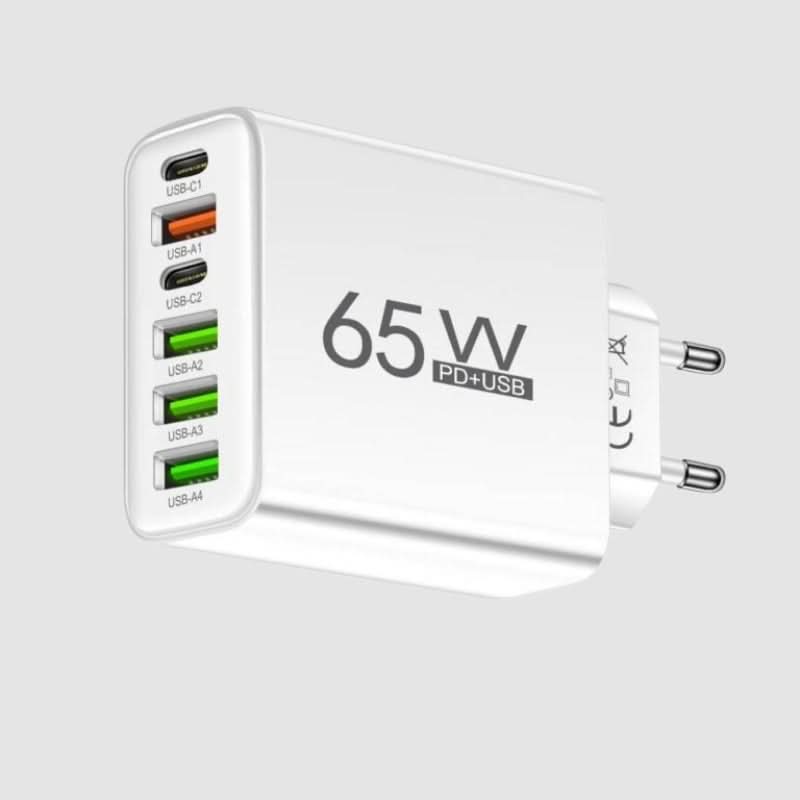 Skanto | Kompakt Multi-Port Hurtiglader for Telefoner og Nettbrett