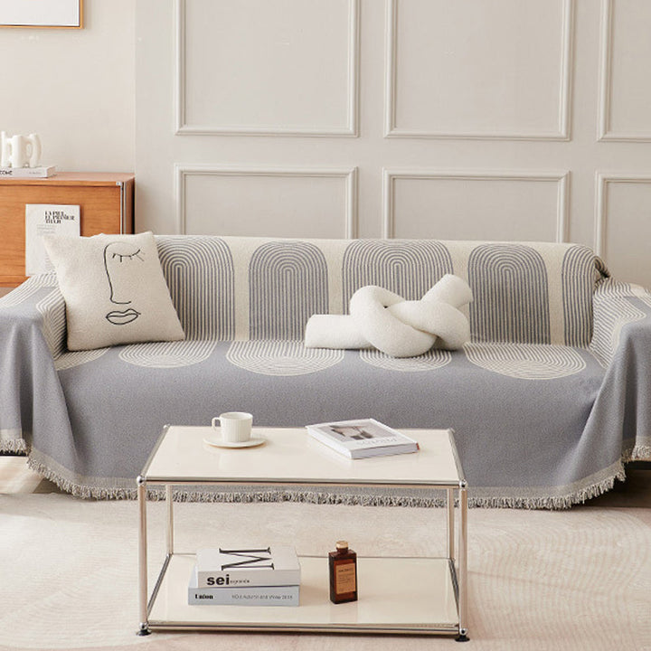 Dobbelsidig Chenille Sofa Dekke | Skanto