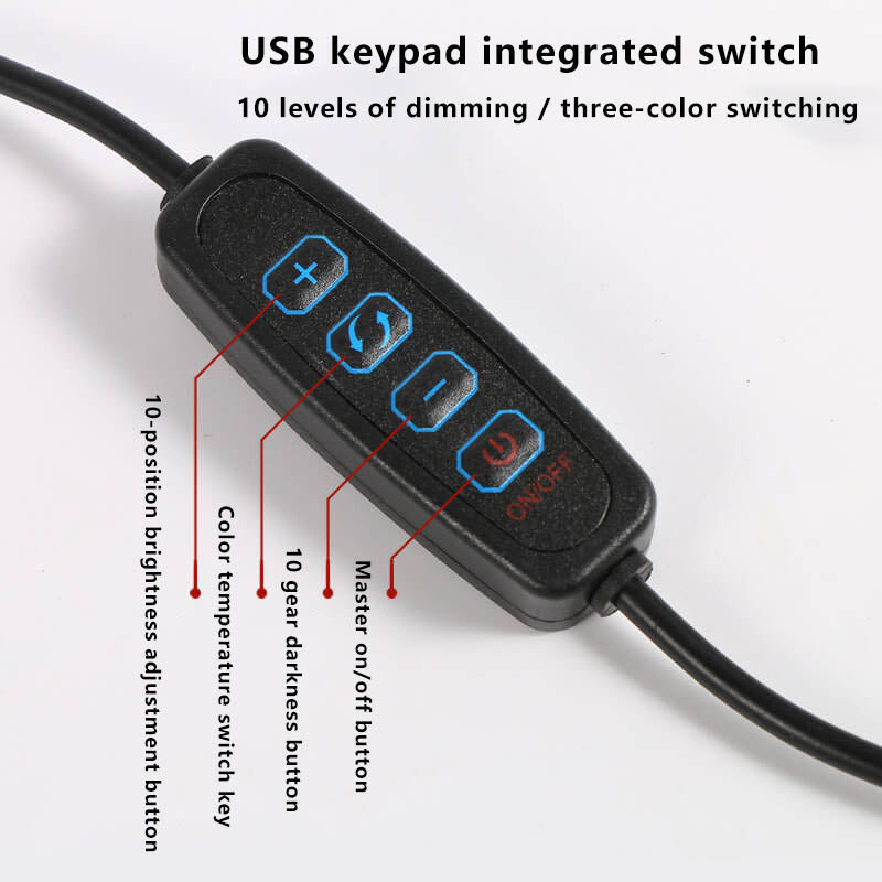 Skanto | LED Foldbar Lang Arm Klips Øyevern USB Leselampe